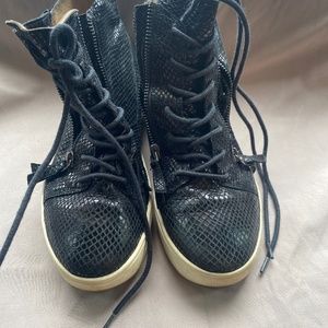 Faux snake sneakers